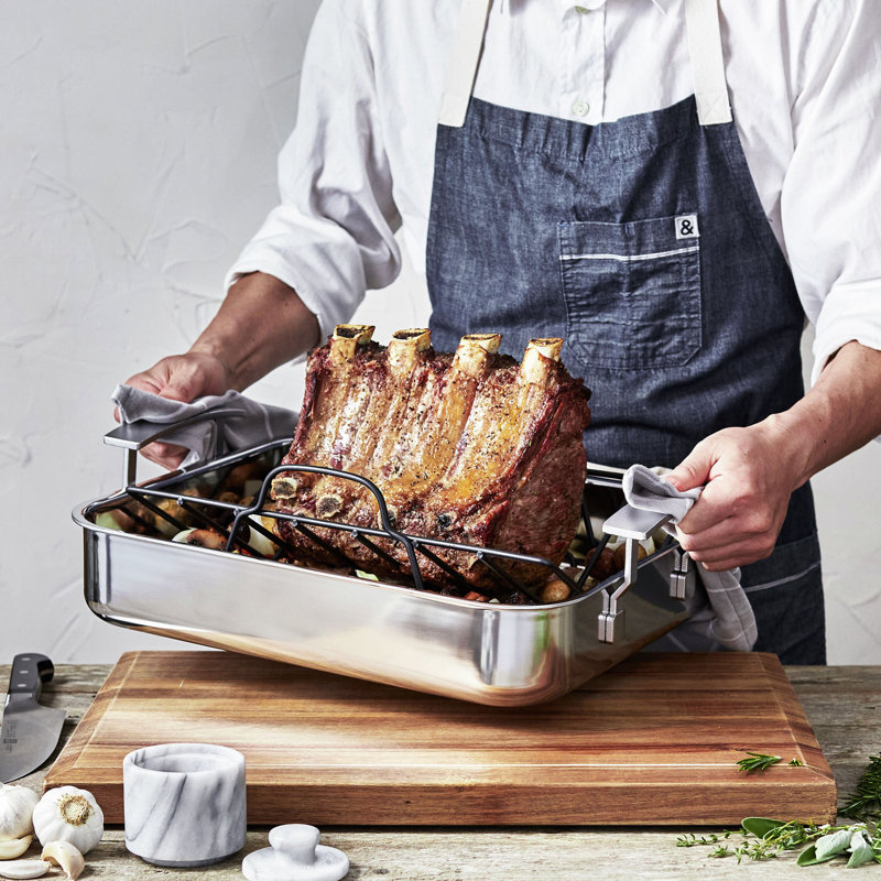 Demeyere Industry 18.31" Stainless Steel Roasting Pan