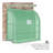 Outsunny 7' X 3' X 7' Lean To Greenhouse, Walk-In Green House, Plant Nursery With 2 Roll-Up Doors And Windows, PE Cover And 3 Wire Shelves, Green
