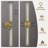 2 - Light 30" Brass Glass Wall Sconces Cylindrical Bathroom Wall Lights-123629085