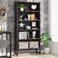 Organisateur de bibliothèque 70,87 "à 5 niveaux en bois de santal pour salon-1740993513