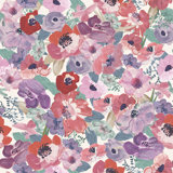 Blooming Floral 33' L x 20.5" W  Wallpaper Roll
