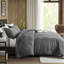 3Pcs King/ King Twill Washed Comforter - Breathable And Cozy, Stone Washed, Fill For Warmth , Versatile Design,