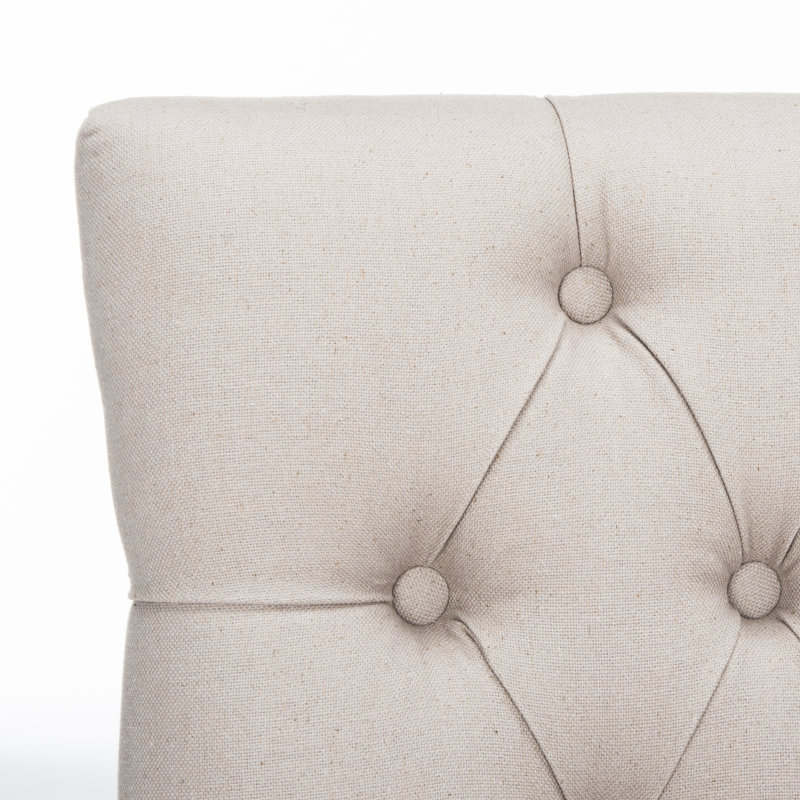 Amanda 19.5'' H Upholstered Parsons Chair, Cream