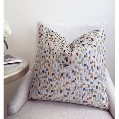 Mosaic Velvet Throw Pillow Cover