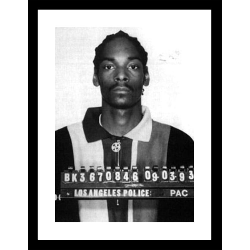 Snoop Dogg - Mugshot - impression encadrée 14 x 18