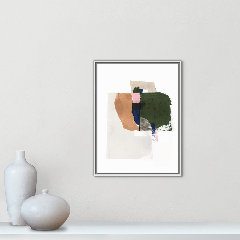 «Patchwork P pièces I Print» par Casa Fine Arts, H 25,5 po x l 19,5 po, Blanc