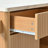 52" Fluted Kitchen Island With Drop Leaf, Power Outlet,Adjustable Shelves-1504753235