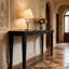 Console en bois ornée de perles-624150808