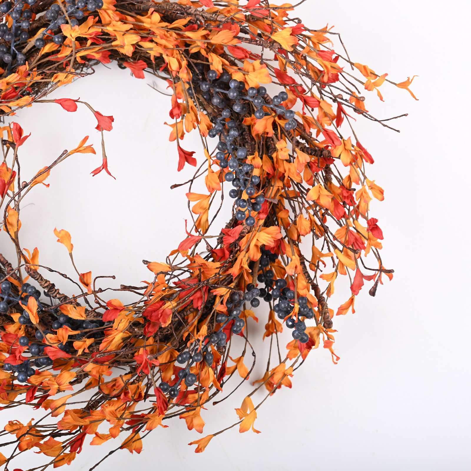 24" Handcrafted Berry Wreath