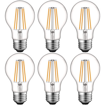8 Watt (60 Watt Equivalent), A19 LED, Dimmable Light Bulb, E26/Medium (Standard) Base