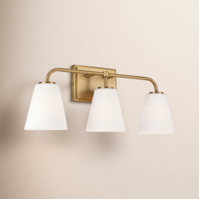 Misty 3 Light Frosted Dimmable Vanity Light