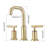 2-Handle Brass Bathroom Sink Faucet with Swivel Spout