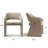 19" Seat Height Upholstered Fabric Dining Armchair-182389293