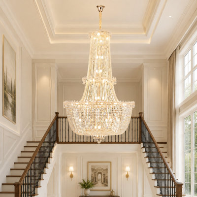 16-Light Dimmable Empire Chandelier
