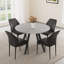 Ensemble de table de salle à manger ronde de 35,4 po Siefert, table de salle à manger de cuisine et 4 chaises de salle à manger-89176612-88629379