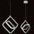 Modern LED Chandelier Rectangular Pendant Light Fixtures 4000K 20W Dimmable