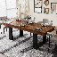 Table de salle à manger rectangulaire extensible-1936169342