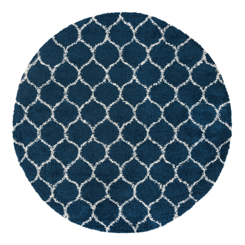 Geometric Indoor Rug, Round 10'