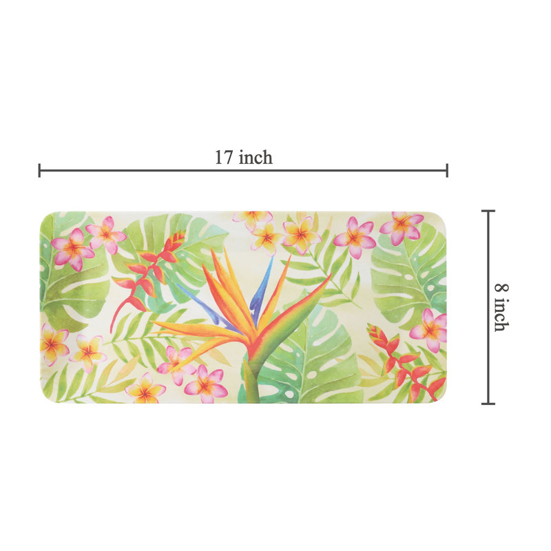 2-Piece Bird of Paradise 17" Rect. Tray