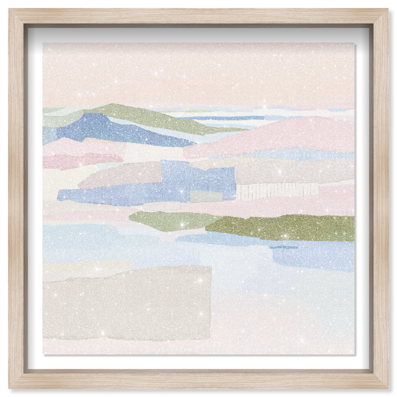 Pastel Haze Print by Oliver Gal, 21.5" H x 21.5" W, Natural Oak Shadowbox