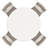 Dalvin Counter Height Dining Table And 4 Bar Stools (Set Of 5)