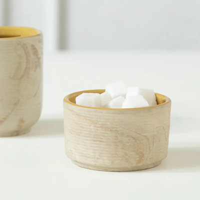 Bol à goûter en céramique beige 4 oz Aegeus - Parfait pour les noix et les gâteries