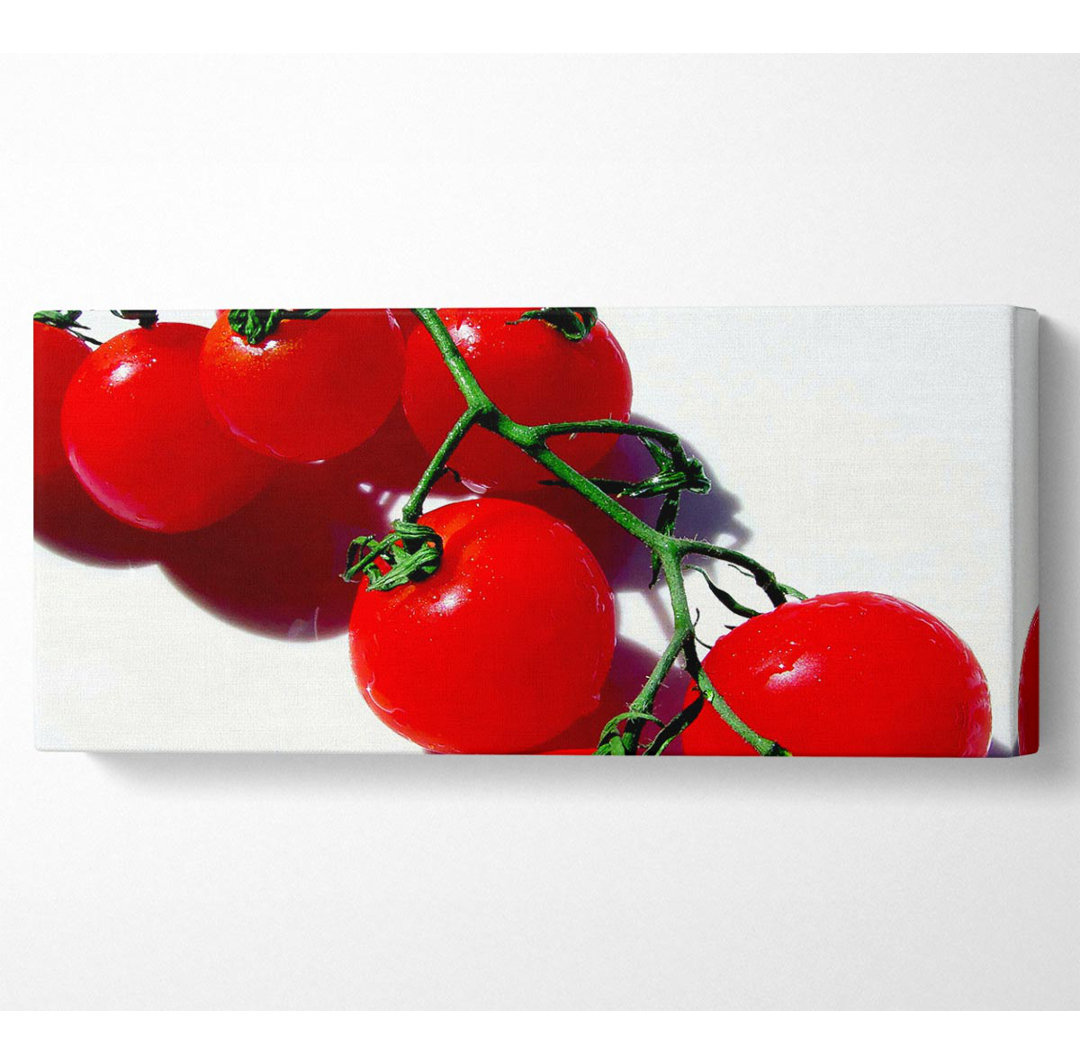 Red Cherry Tomato Vine - Panoramakunstdrucke auf Leinwand