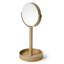 Ayven Round Wooden Framed Vanity Mirror, Contemporary Bathroom Wall Mirror-16795396