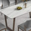 Table de salle à manger rectangulaire simple, moderne et familiale-1920742285