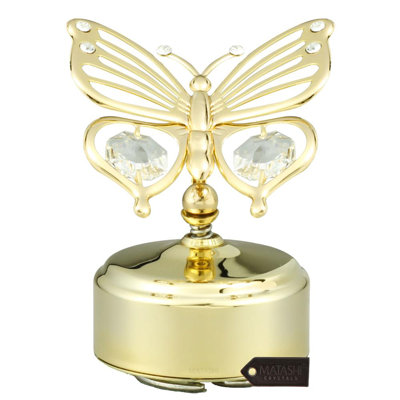 Figurine boîte à musique papillon Nashwauk
