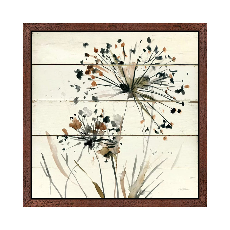 Nature's Lace I by Carol Robinson - Floater Frame Painting on Canvas, Brown, 45.72 cm H x 45.72 cm W