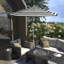 Parasol de patio blanc mat 11 pi.-10839844