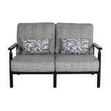 Holland Cushioned Loveseat w/Two Accent Pillows