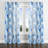 Abstract Velvet Curtains - Modern Bradi Grommet Curtain - 1 Panel-277292476-277292473