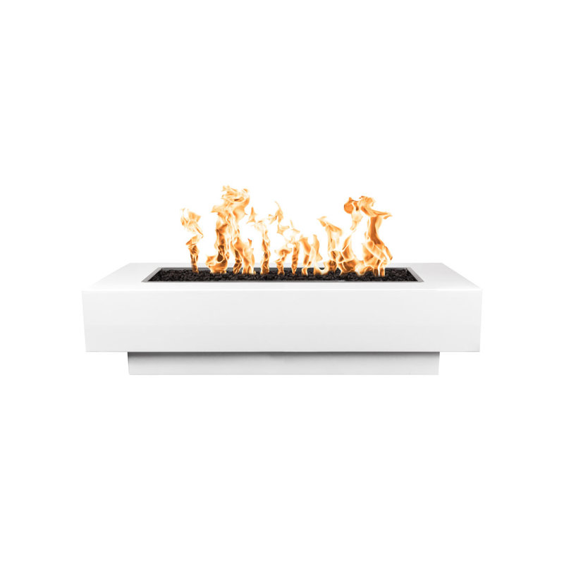 Coronado Rectangle Stainless Steel Smokeless Fire Pit, White, 15" H x 84" W x 28" D, Propane