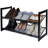 17 Stories 2 Tier Adjustable Mesh Shoe Rack in Black