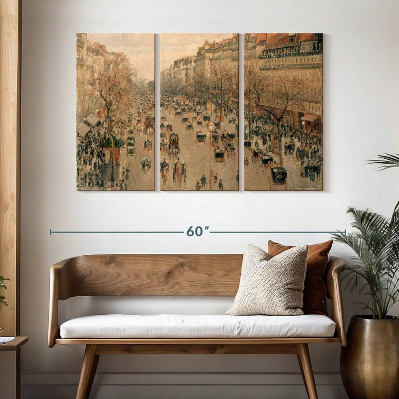 Sireci Boulevard Montmartre In Paris, 32" H x 50" W