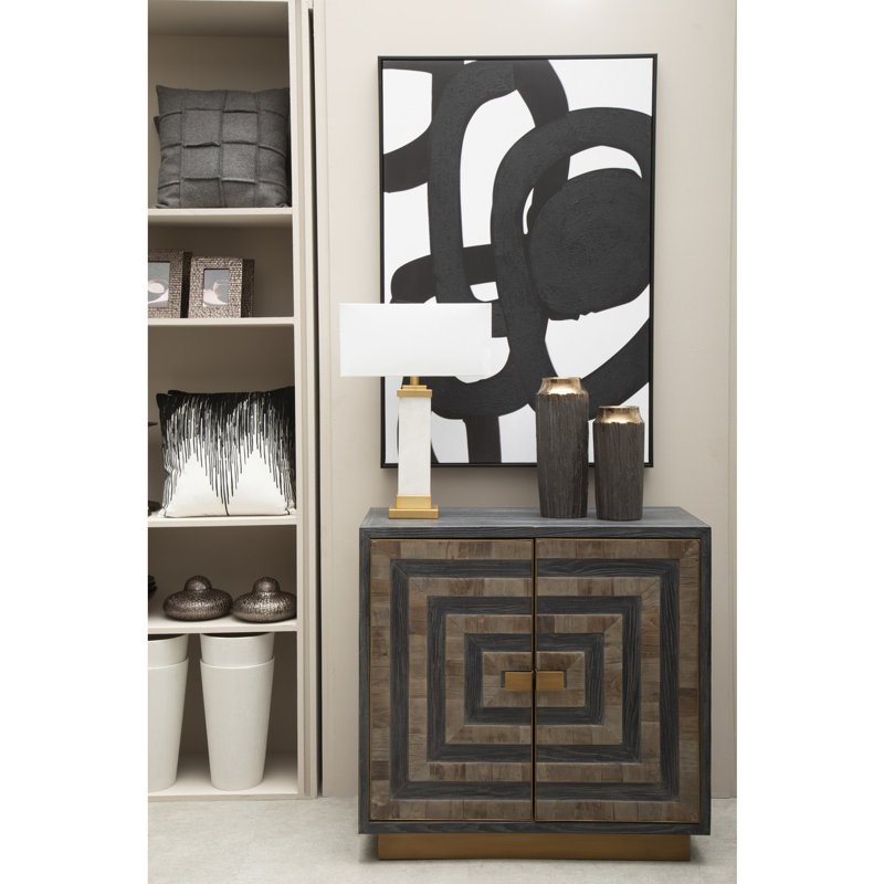 Lyn 94cm Solid Wood Sideboard