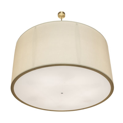 Lustre tambour 12 lumières Cilindro Textrene