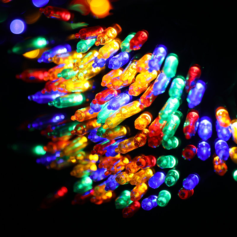 100 LED Plug-in Connectable String Light with 8 Modes Timer Xmas Decor, Blue/Red/Yellow/Green/Orange/Purple