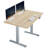 VIVO Single Motor Electric Desk with Push Button Memory Controller-97735780-97735792