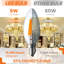 Ampoule candélabre STRAK 6 W, ampoule E12 à culot à intensité variable de 60 watts, intensité élevée 4000