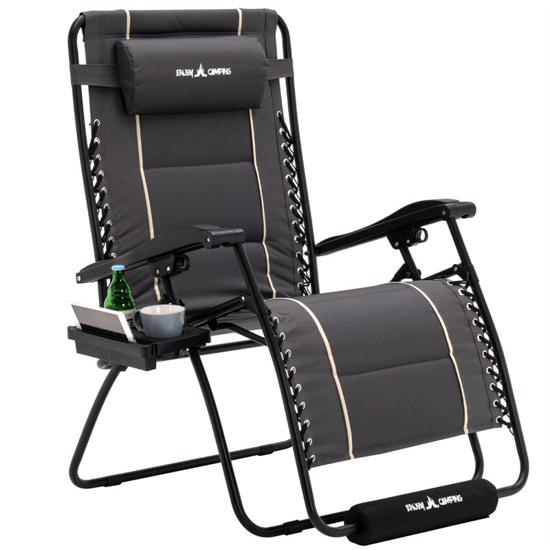 Chaise rembourrée surdimensionnée zéro gravité avec coussin