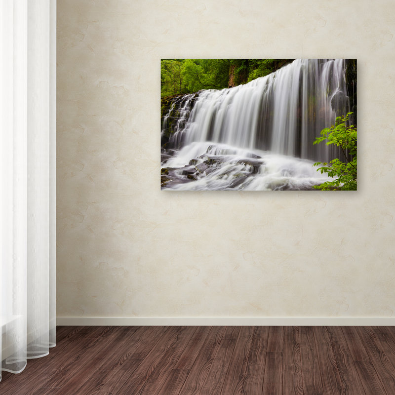 Ann «Waterfall 1», reproduction d'impression sur toile tendue, 16 po x 24 po