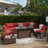Romanas 8 Piece Patio Conversation Sets With Fire Pit Table-1446252472
