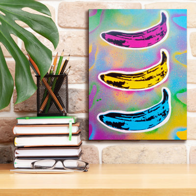 «Banana Goes Pop» par Abstract Graffiti, art mural sur toile