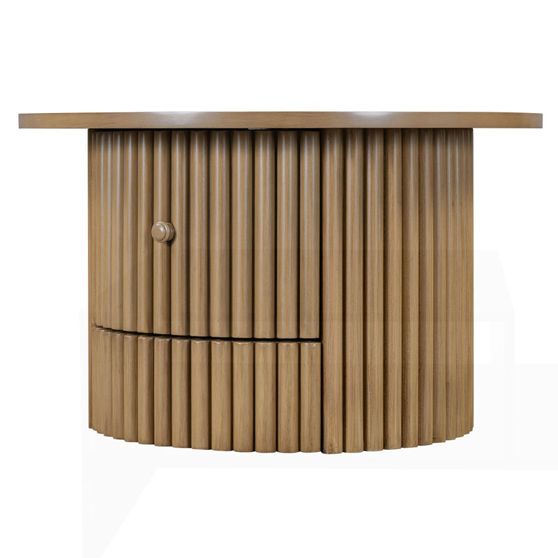 Table basse avec tiroir Farmhouse, Naturel