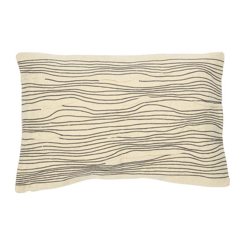 Coussin lombaire en coton et jute Rongstad