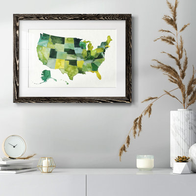 «USA in Watercolor I», reproduction d'un seul cadre photo