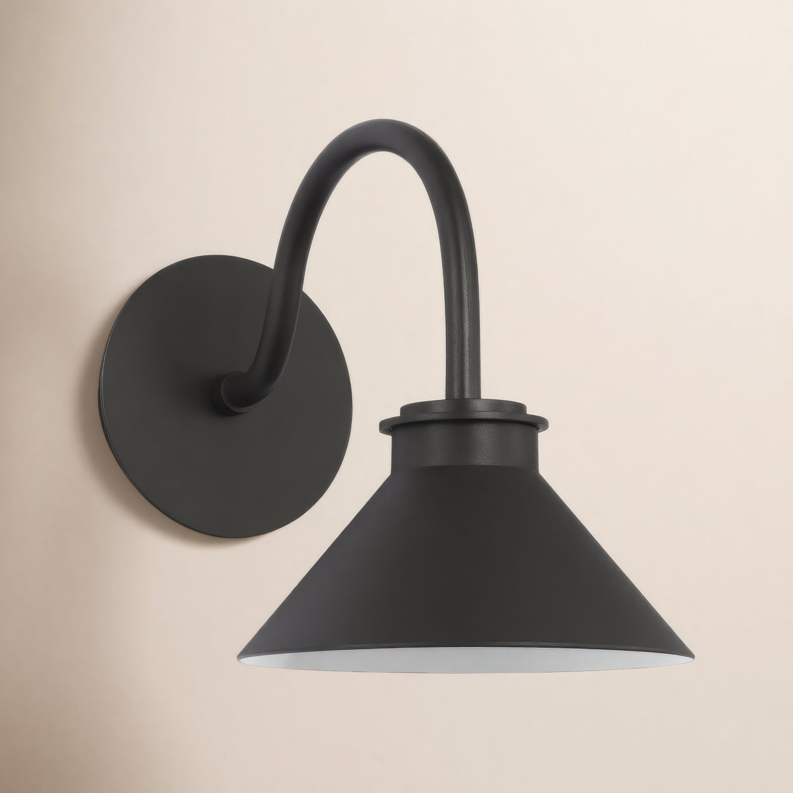 Single Light Stainless Steel Dimmable LED Barn Light, 10.5" H x 8" W x 21" D
